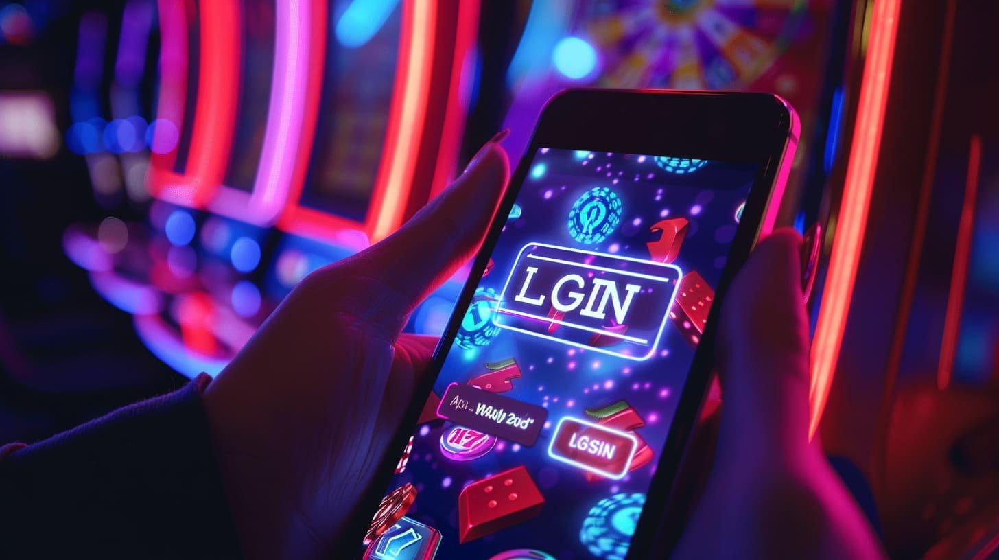 Online Casino ဂိမ်းများ မိုဘိုင်းဖုန်းနှင့် ကစားနေသောပုံ